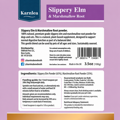 Slippery Elm & Marshmallow Root Powder Topper - 3.5 oz