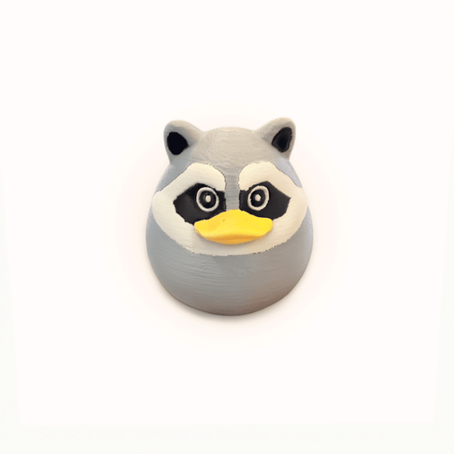 Kit n Kat Pal™ | Jimothy Raccoon Figurine - Duck Edition