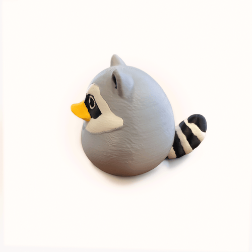 Kit n Kat Pal™ | Jimothy Raccoon Figurine - Duck Edition