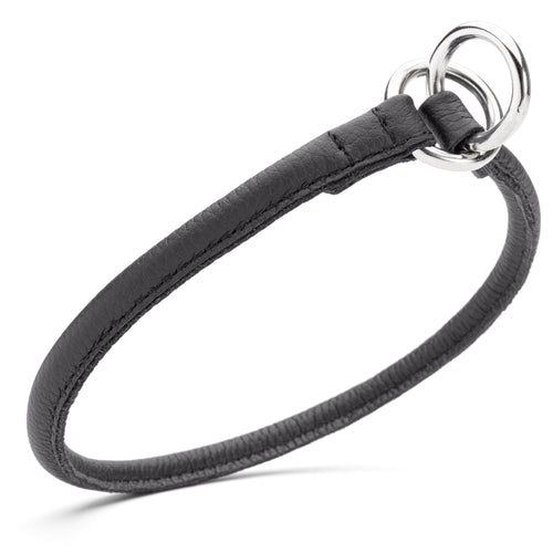 Soft Leather Round Slip Collar