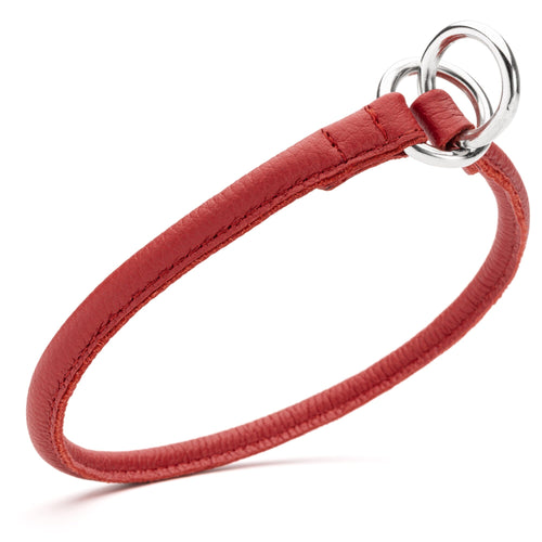 Soft Leather Round Slip Collar