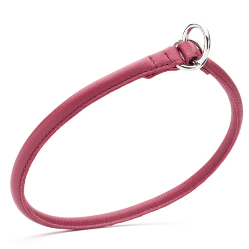 Soft Leather Round Slip Collar