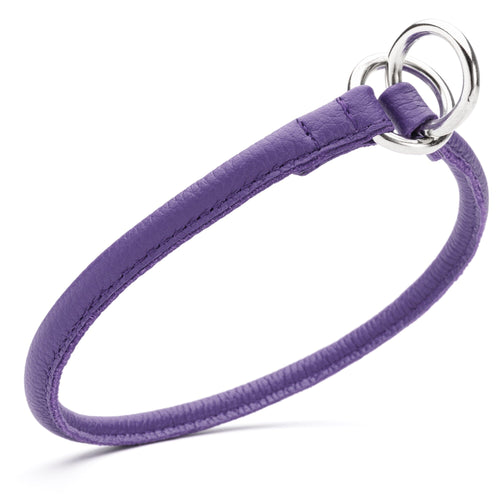 Soft Leather Round Slip Collar