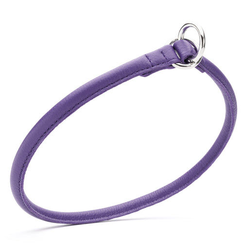 Soft Leather Round Slip Collar