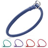 Soft Leather Round Slip Collar
