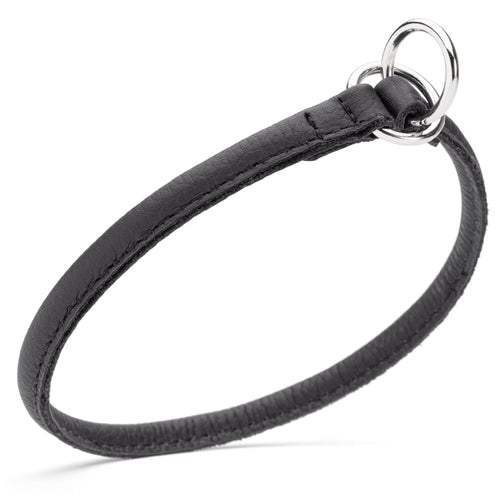 Soft Leather Round Slip Collar