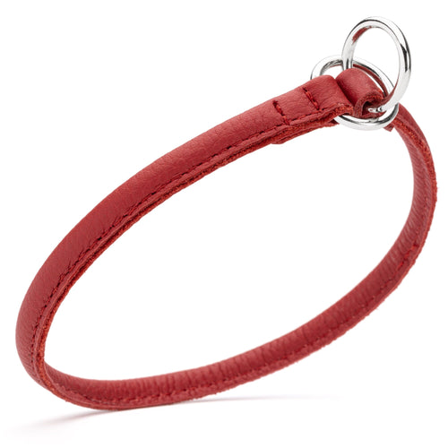 Soft Leather Round Slip Collar