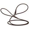 Soft Leather Round Slip Lead for Dogs