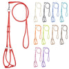 Soft Leather Round Step-In Dog Harness + Round Dog Lead