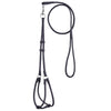 Soft Leather Round Step-In Dog Harness + Round Dog Lead
