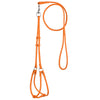 Soft Leather Round Step-In Dog Harness + Round Dog Lead