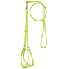 Soft Leather Round Step-In Dog Harness + Round Dog Lead