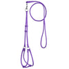 Soft Leather Round Step-In Dog Harness + Round Dog Lead