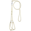 Soft Leather Round Step-In Dog Harness + Round Dog Lead
