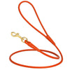 Rolled Leather Dog Leash with Brass Snap Hook