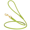 Rolled Leather Dog Leash with Brass Snap Hook