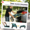 Dog Stroller for Large Dogs Up to 66 LBS with All-Terrain Spring Suspension, 8-Position Adjustable Handle