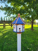 Extra Large Amish-Made Poly Birdhouse with 6 Nesting Compartments – Weatherproof Outdoor Birdhouse