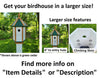 Handcrafted Amish Poly Birdhouse – 1 Hole Bird House, Weather-Resistant Design