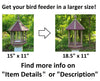 Amish Handmade Poly Bird Feeder – Weatherproof Tube Feeder for Outdoors