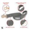 Fabric Dog Leash - Grey