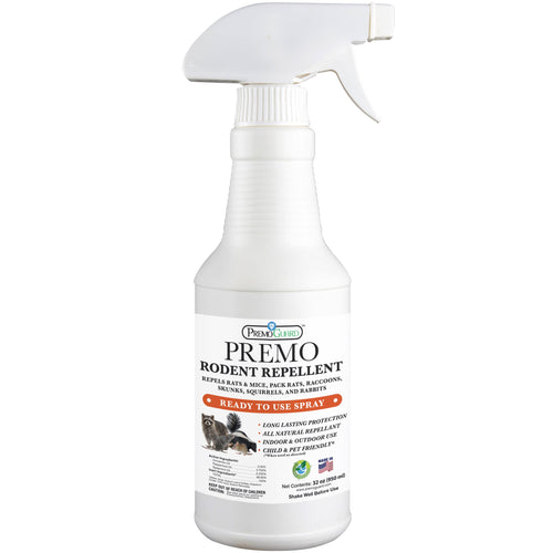 Rodent Repellent Spray - 32 oz | Plant Based Natural Non-Toxic | Premo Guard