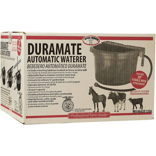 Little Giant Automatic Animal Waterer Blue 4 Gallon Float Controlled Livestock 2PCK