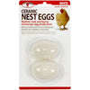 Little Giant Ceramic Nest Eggs 2 Pack 4 Count Fake Chicken Coop Eggs, White