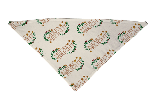 Merry and Bright Dog Bandana