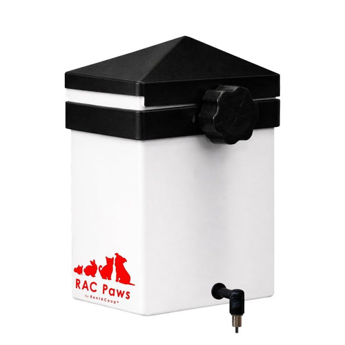 RAC Paws by RentACoop 64oz(2L) Small Animal Drinker with No-Drip Brass Nipple