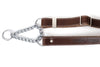 Martingale Chocolate Leather Dog Collar