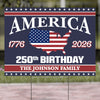 Happy 250 Years Birthday USA Yard Sign | America Anniversary Yard Sign | Patriotic 4th of July Yard Sign | Independence Day Yard Sign 682485