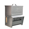 RentACoop Metal Trough Feeder with Lid - 10lb Capacity