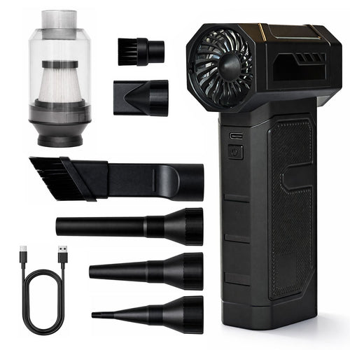Katziela Pet Hair Blower & Vacuum – Powerful Dog & Cat Hair Remover for Couch, Carpet, Car Seats & Pet Beds 16,000Pa Suction, 90,000 RPM Cordless Pet Hair Cleaner with Attachments.