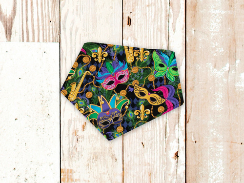 Mardi Gras Masks Dog Bandana