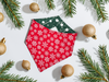 Merry Christmas Script Reversible Dog Bandana