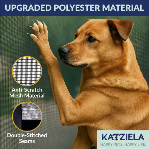 Katziela Magnetic Screen Door 38x83 – Pet & Kid-Friendly Mesh with Extra Bottom Magnets – Heavy-Duty, Hands-Free Closure, Keeps Bugs Out & Lets Fresh Air In