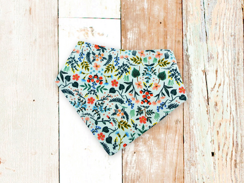 Mint Wildflower Dog Bandana