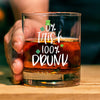 0% Irish 100% Drunk  Beer Glass | St. Patrick's Day Print Whisky Glasses, St Patrick's Day Glass 681903
