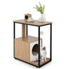 Modern Cat End Table with Scratching Post