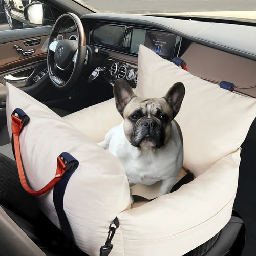 Multifunction Dog Car seat Luxury Dog Travel Bed Outdoor Pet Carrier bags Booster Seat with Safety dog Leash in side