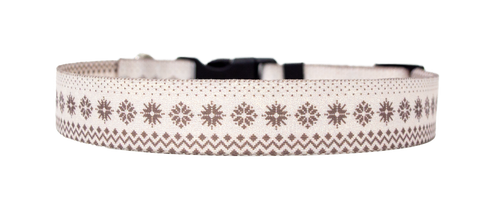 Nordic Snowflakes Dog Collar