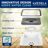 Katziela No Spill Dog & Cat Water Bowl - 35oz Slow Feeder, No Drip, Non-Slip Design