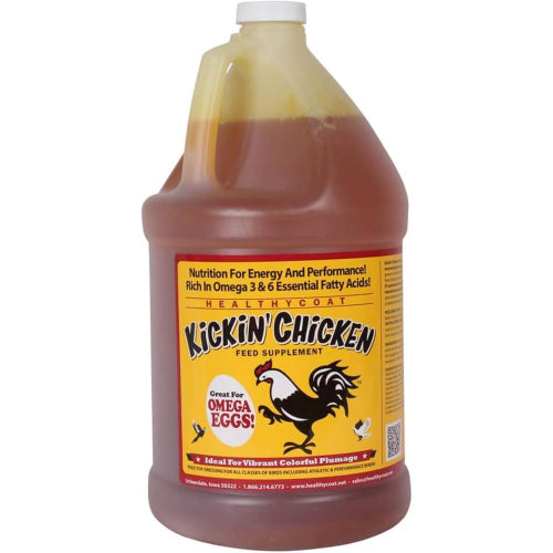 Healthycoat Kickin' Chicken Food Supplement for Poultry Omega Support Gallon