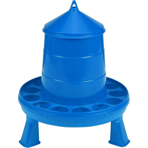 Double-Tuf Poultry Feeder 4 lb Removable Legs Chicken Feeder Carrying Handle 2-Pack