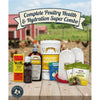Complete Poultry Health & Hydration Super Bundle – 3 Gallon Drinkers + Vitamins + Oregano + Pick-No-More + VetRx