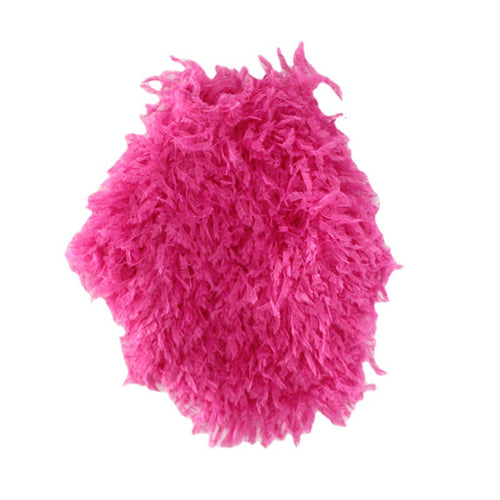 Dog outfit+hat hot pink fur noble lady