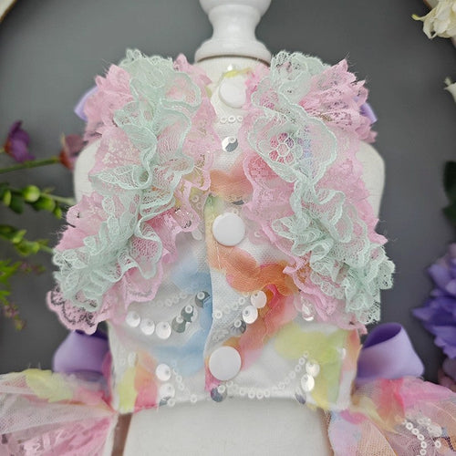 Handmade Luxury Dog Dress Princess Lace Tutu