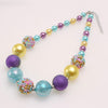 Mermaid Flamingo Acrylic Beaded Dog Necklace (3 colors)