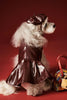 Luxe Leather Pet Beret Dress With Hat